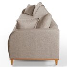 Sofá Fixo 4 Lugares Luxo 280cm Camila Cappuccino