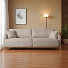 Sofá Fixo 4 Lugares Luxo 280cm Camila Cappuccino