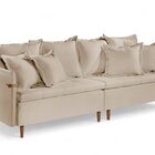 Sofá Fixo Atlas 3 Lugares Luxo 1,80 M Bege Claro