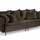 Sofá Fixo Atlas 3 Lugares Luxo 1,80 M Chumbo