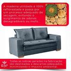 Sofá Fixo De 2 Lugares Unique 1,60m - Tudo De Móveis Marrom