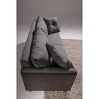 Sofá Fixo Gales 1,90m Tecido Veludo Pés Natural Cinza/marrom