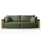 Sofá Fixo Heitor 3 Lugares Luxo Pé De Madeira 1,80m Castellar