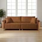 Sofá Fixo Heitor 3 Lugares Luxo Pé De Madeira 2,0m Castellar