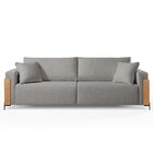 Sofá Fixo Heitor 3 Lugares Luxo Pé De Metal 1,80m Castellar M