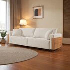 Sofá Fixo Heitor 3 Lugares Luxo Pé De Metal 2,0m Castellar Mó