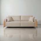 Sofá Fixo Heitor 3 Lugares Luxo Pé De Metal 2,0m Castellar Mó