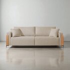 Sofá Fixo Heitor 3 Lugares Luxo Pé De Metal 2,20m Castellar M