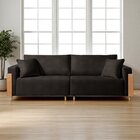 Sofá Fixo Heitor 4 Lugares Luxo Pé De Madeira 2,40m Castellar