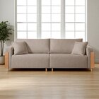 Sofá Fixo Heitor 4 Lugares Luxo Pé De Madeira 2,80m Castellar