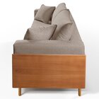 Sofá Fixo Heitor 4 Lugares Luxo Pé De Madeira 2,80m Castellar