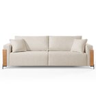 Sofá Fixo Heitor 4 Lugares Luxo Pé De Metal 2,40m Castellar M