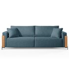 Sofá Fixo Heitor 4 Lugares Luxo Pé De Metal 2,40m Castellar M