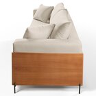 Sofá Fixo Heitor 4 Lugares Luxo Pé De Metal 2,40m Castellar M