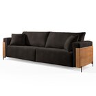 Sofá Fixo Heitor 4 Lugares Luxo Pé De Metal 2,80m Castellar M