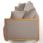 Sofá Fixo Lara 3 Lugares Luxo 1,90m Castellar Móbile Linho Ca