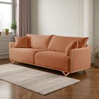 Sofá Fixo Lara 4 Lugares Luxo 2,70m Castellar Móbile Linho Te