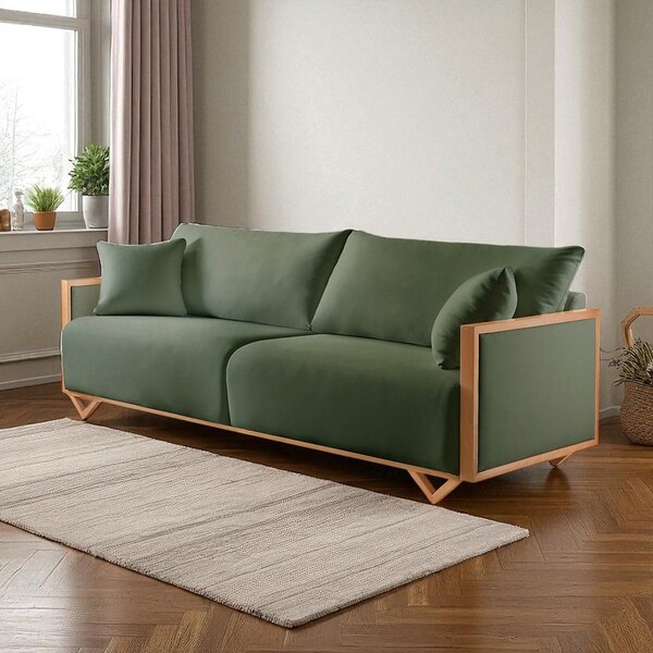 Sofá Fixo Lara 4 Lugares Luxo 2,70m Castellar Móbile Veludo V