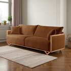 Sofá Fixo Lara 4 Lugares Luxo 2,90m Castellar Móbile Corino C