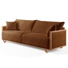 Sofá Fixo Lara 4 Lugares Luxo 2,90m Castellar Móbile Corino C