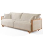 Sofá Fixo Lara 4 Lugares Luxo 2,90m Castellar Móbile Corino O