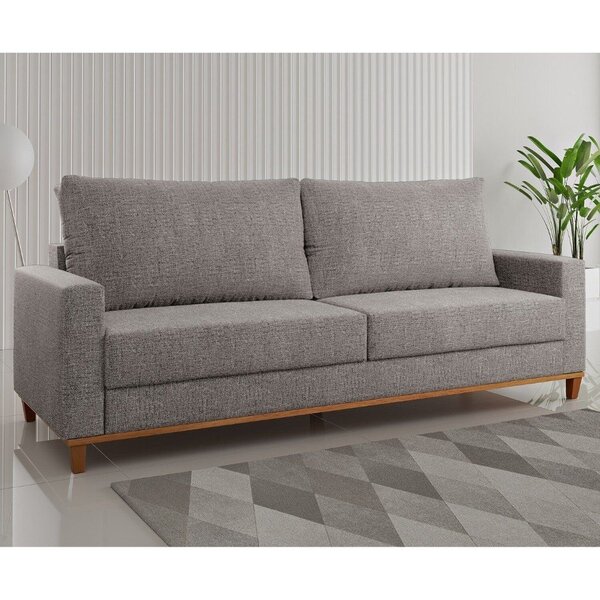 Sofá Fixo Living 2 Almofadas Soltas 4 Lugares 220cm Ares Fung