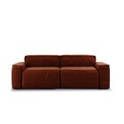 Sofá Fixo Living 3 Lugares 210cm Box Espresso Móveis Linho  T