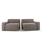 Sofá Fixo Living 3 Lugares 250cm Box Espresso Móveis Linho  B