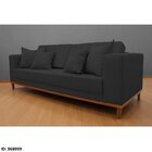 Sofá Fixo Living Barcelona Com 180 Cm Preto