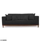 Sofá Fixo Living Barcelona Com 200 Cm Preto
