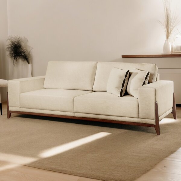 Sofá Fixo Magnus 3 Lugares Luxo 2,30m Elegância E Sofisticaçã