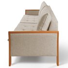 Sofá Fixo Matteo 3 Lugares Luxo 2,0m Castellar Móbile Linho B