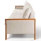 Sofá Fixo Matteo 3 Lugares Luxo 2,0m Castellar Móbile Linho B