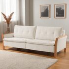 Sofá Fixo Matteo 3 Lugares Luxo 2,0m Castellar Móbile Linho B