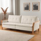 Sofá Fixo Matteo 3 Lugares Luxo 2,20m Castellar Móbile Corino