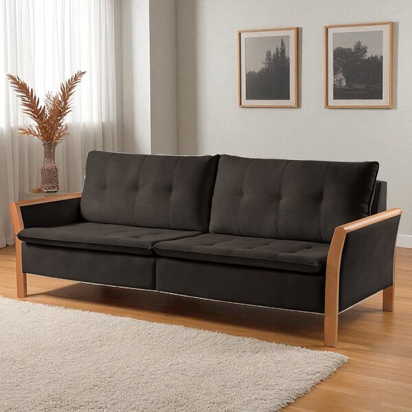 Sofá Fixo Matteo 4 Lugares Luxo 2,40m Castellar Móbile Corino