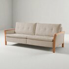 Sofá Fixo Matteo 4 Lugares Luxo 2,60m Castellar Móbile Linho