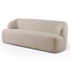 Sofá Fixo Noah 3 Lugares Luxo 1,80m Castellar Móbile Linho Be