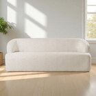 Sofá Fixo Noah 3 Lugares Luxo 2,20m Castellar Móbile Linho Be