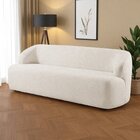 Sofá Fixo Noah 3 Lugares Luxo 2,20m Castellar Móbile Linho Be