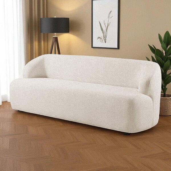 Sofá Fixo Noah 3 Lugares Luxo 2,20m Castellar Móbile Linho Be