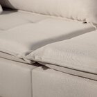 Sofá Fixo Orfeu Até 3 Lugares Luxo 2,20m Bege Claro