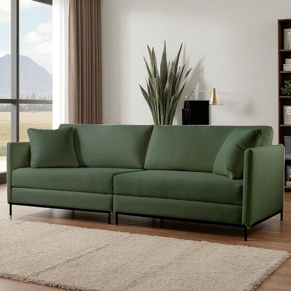 Sofá Fixo Ravi 2 Lugares Luxo 1,70m Castellar Móbile Veludo V