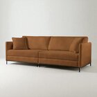 Sofá Fixo Ravi 3 Lugares Luxo 2,30m Castellar Móbile Corino C