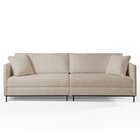 Sofá Fixo Ravi 3 Lugares Luxo 2,30m Castellar Móbile Linho Be