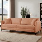 Sofá Fixo Ravi 4 Lugares Luxo 2,70m Castellar Móbile Linho Te