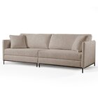 Sofá Fixo Ravi 4 Lugares Luxo 2,50m Castellar Móbile Linho Ca