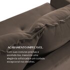 Sofá Florianópolis 2 Lugares 150cm Veludo Marrom