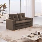 Sofá Florianópolis 2 Lugares 150cm Veludo Marrom