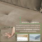 Sofá Florianópolis 3 Lugares 210 Cm Veludo Bege